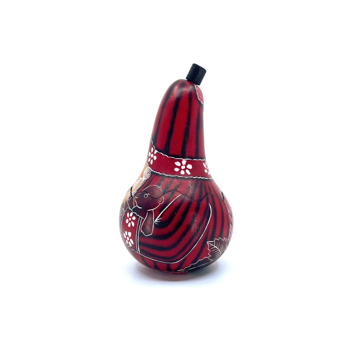 Petite Santa Gourd Box