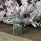 2'' Marble Shark With Stand