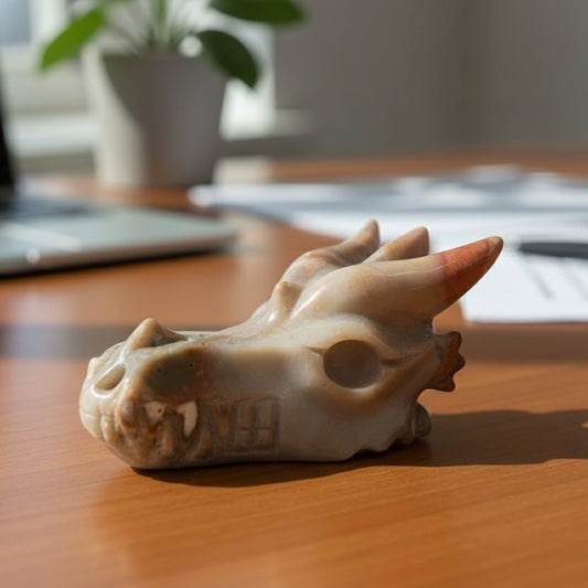 Crystal Dragon Skull