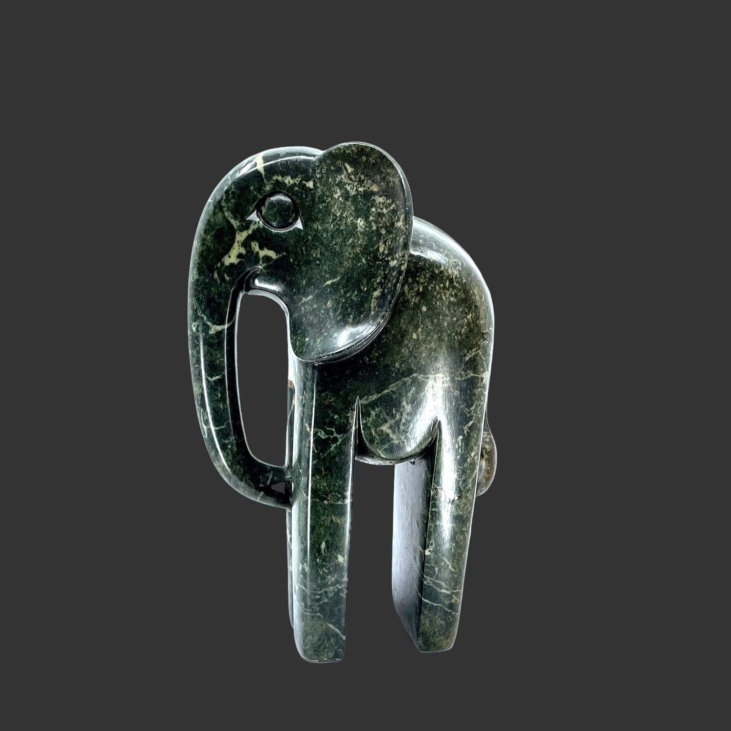 Tall Stone Elephant Sculpture