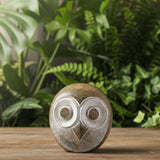 Shona Serpentine Stone Owl Sculpture