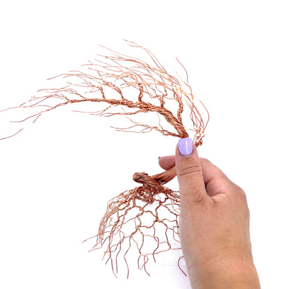 Large Windswept Wire Tree Sculpture