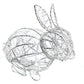 Silver Wrapped Wire Bunny