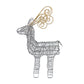 Gold Antler Wrapped Wire Reindeer