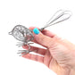 Mini Silver Wrapped Wire Bird