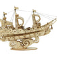 Sailing Ship 3D Wooden Model