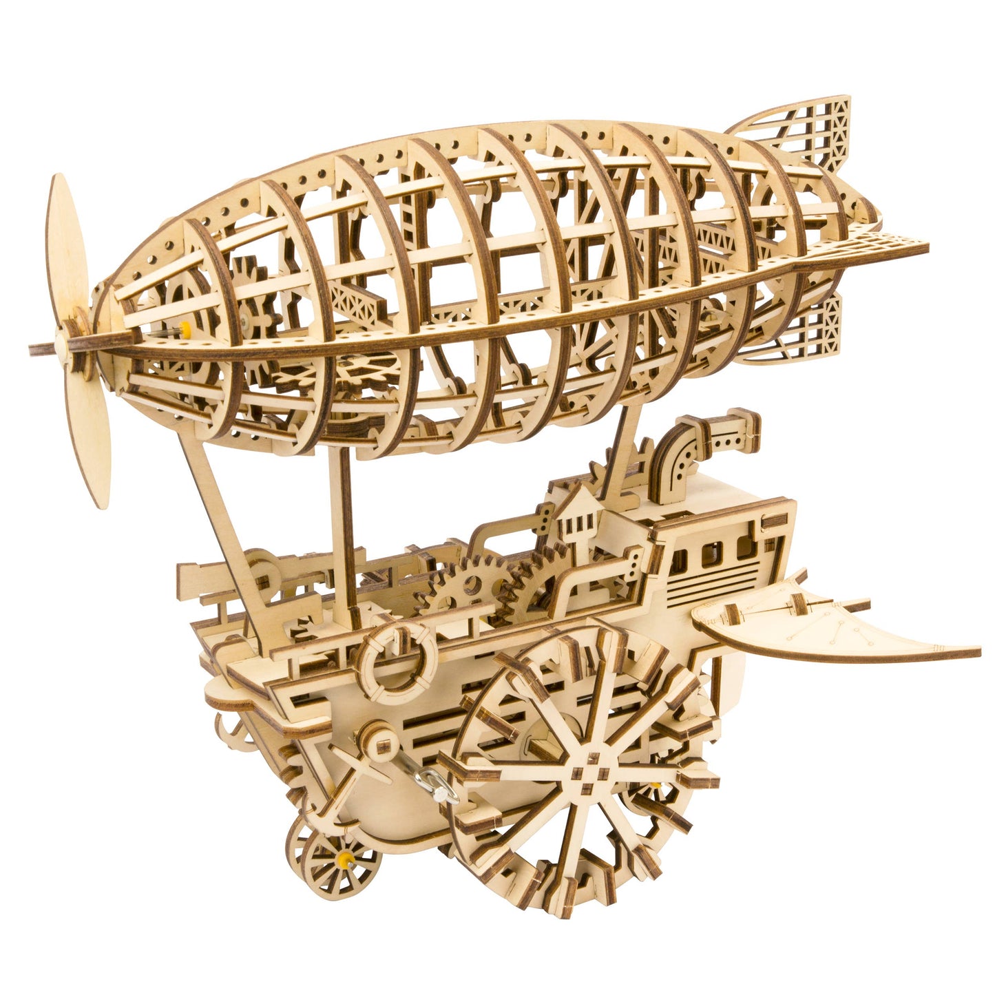 Mechanical Airship 3D Wood Model