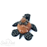 4" Marble Turtle Mom & Baby